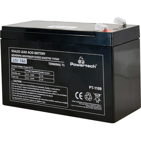 Powertech �������� �������� 12V 7Ah, T1 - (PT-1109)