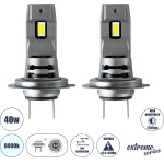 GloboStar 7S H7 Kit ������� �������� ����������� & ������������ 3rd Generation Can-Bus Extreme Series Led 7035 Smd 40W 7200lm Dc 13.5-15V ��������� IP68 ����� ����� 6000K - (85649)