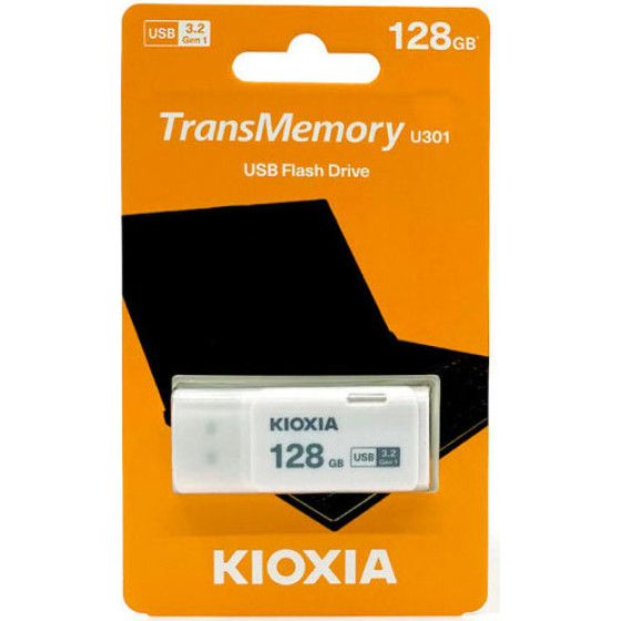Kioxia Usb 3.2 Flash Stick 128GB Hayabusa White U301 - (LU301W128GG4)