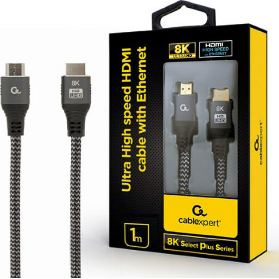 Cablexpert Ultra High Speed Hdmi CABLE,8K Select Plus Series 1M - (CCB-HDMI8K-1M)