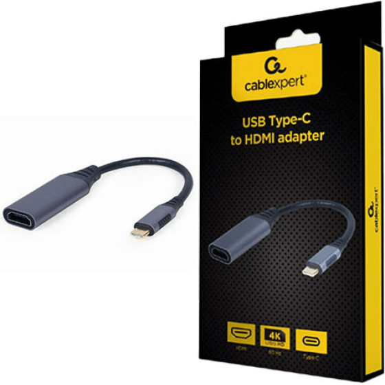 Cablexpert Usb TYPE-C To Hdmi Display Adapter Space Grey Retail Pack - (A-USB3C-HDMI-01)