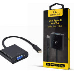 Cablexpert Usb TYPE-C To Vga Adapter Cable 15CM Black Retail Pack - (A-CM-VGAF-01)