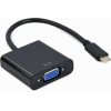 Cablexpert Usb TYPE-C To Vga Adapter Cable 15CM Black Retail Pack - (A-CM-VGAF-01)