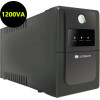 Lamtech Ups With Avr 1200V ,Cpu 2x12V7AH,PLASTIC,USB,4 Schuko Socket - (LAM040549)