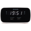AIWA Dual Alarm Clock Radio With 2 Charging Usb Ports Red - (CRU-19RD)