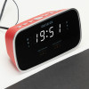 AIWA Dual Alarm Clock Radio With 2 Charging Usb Ports Red - (CRU-19RD)