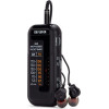 AIWA Mini Pocket Radio With Earphones Black - (R-22BK)