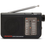 AIWA Pocket AM/Fm Radio With Dual Analog Tuner Black - (RS-55/BK)