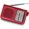 AIWA Pocket AM/Fm Radio With Dual Analog Tuner Red - (RS-55/RD)
