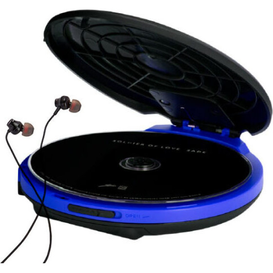 AIWA Portable Cd Player With Earphones Blue - (PCD-810BL)