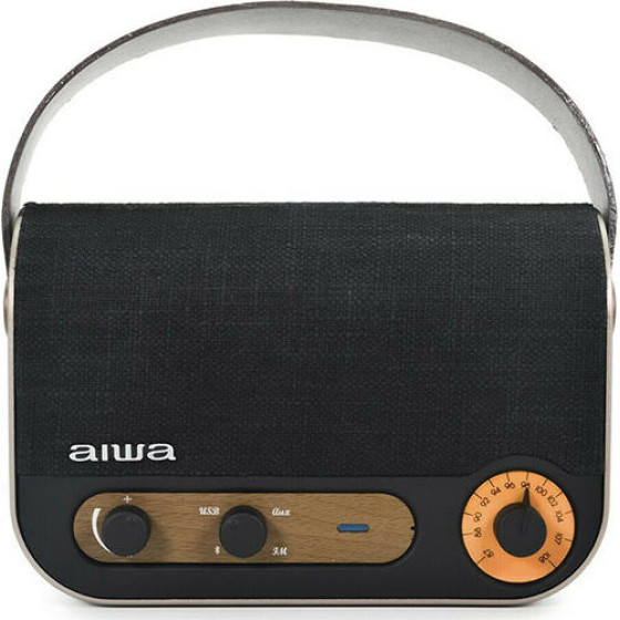 AIWA Vintage Bt Rechargeable Portable Radio Speaker Rms 10W - (RBTU-600)