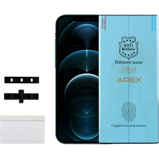 Idol 1991 Apex Polymer Nanotech Film Iphone 12 Pro Max 6.7'' Full Cover With Installation KIT - (5205308322884)