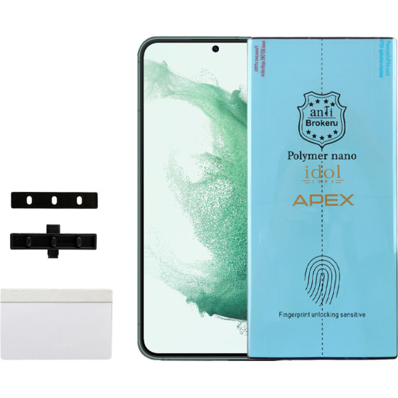 Idol 1991 Apex Polymer Nanotech Film Samsung S22 Plus 5G S906 6.6'' Finger Unlock Full Cover With Installation KIT - (5205308323003)