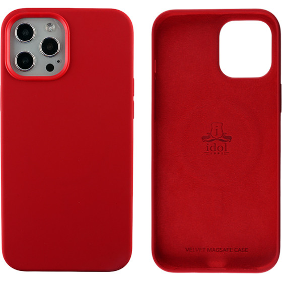 Idol 1991 ���� Iphone 12 Pro Max 6.7'' Velvet Magsafe Tpu Camera Guard RED - (5205308316838)