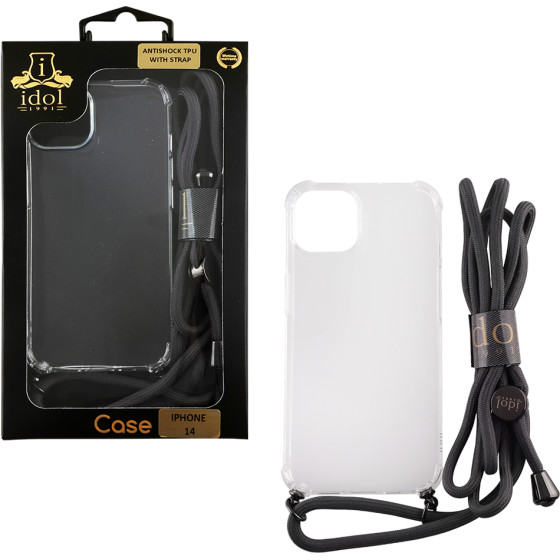Idol 1991 ���� Iphone 14 6.1'' Antishock Air Tpu With Strap Camera Guard ������� - (5205308316135)