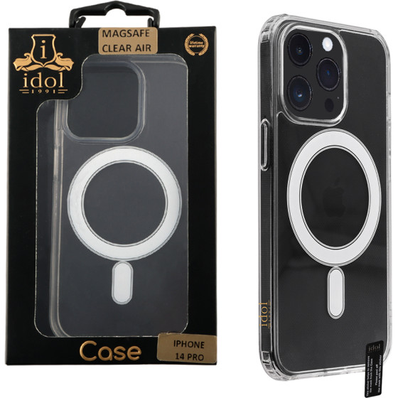 Idol 1991 ���� Iphone 14 Pro 6.1'' Magsafe Antishock Clear Air Back Cover Tpu Camera Guard ������� - (5205308326080)