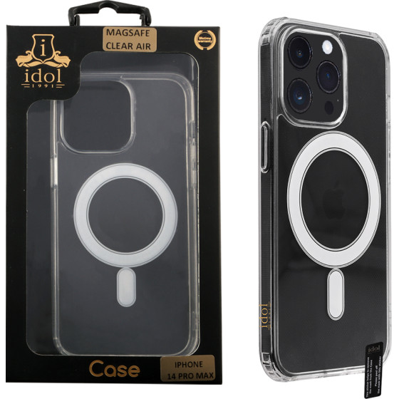 Idol 1991 ���� Iphone 14 Pro Max 6.7'' Magsafe Antishock Clear Air Back Cover Tpu Camera Guard ������� - (5205308326097)