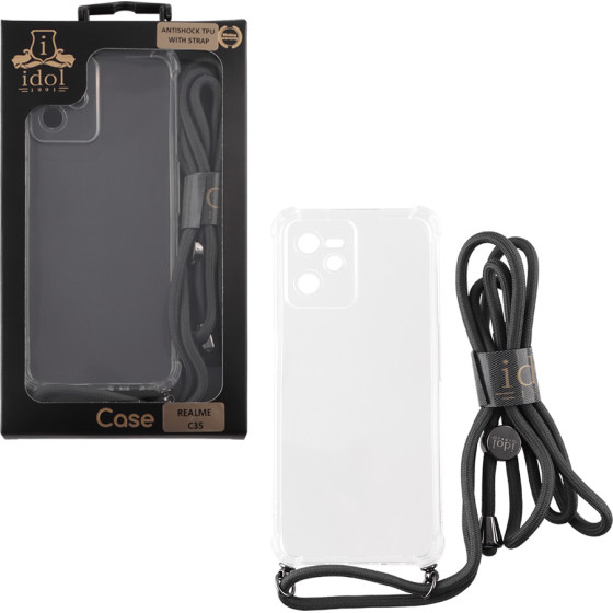 Idol 1991 ���� Realme C35 6.6'' Antishock Air Tpu With Strap Full Camera Protection ������� - (5205308316289)