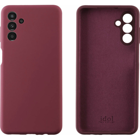 Idol 1991 ���� Samsung A14 4G A145/A14 5G A146 6.6'' Velvet Elite Tpu 4 Side Full Camera Protection BURGUNDY - (5205308329265)