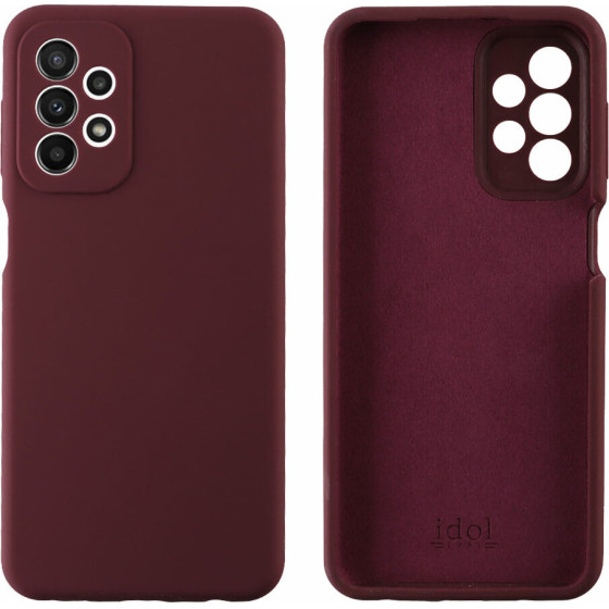 Idol 1991 ���� Samsung A23 4G A235/A23 5G A236 6.6'' Velvet Elite Tpu 4 Side Full Camera Protection BURGUNDY - (5205308326301)