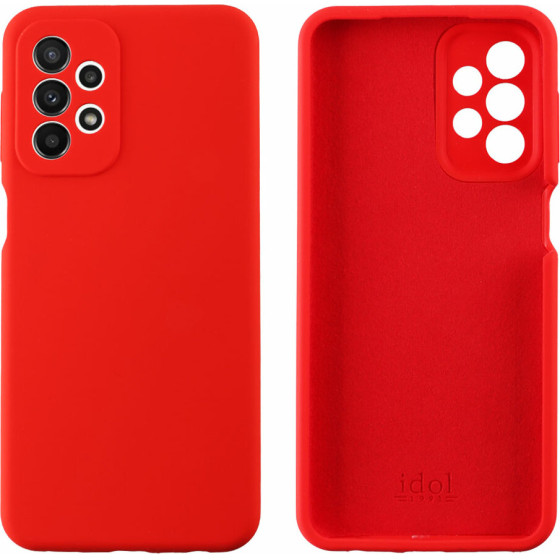 Idol 1991 ���� Samsung A23 4G A235/A23 5G A236 6.6'' Velvet Elite Tpu 4 Side Full Camera Protection RED - (5205308326356)