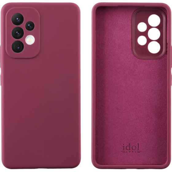 Idol 1991 ���� Samsung A33 5G A336 6.4'' Velvet Elite Tpu 4 Side Full Camera Protection BURGUNDY - (5205308314711)