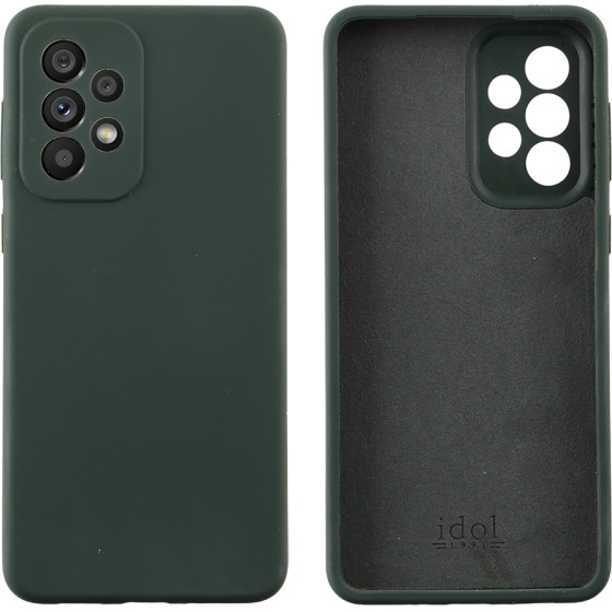 Idol 1991 ���� Samsung A33 5G A336 6.4'' Velvet Elite Tpu 4 Side Full Camera Protection Dark GREEN - (5205308314698)