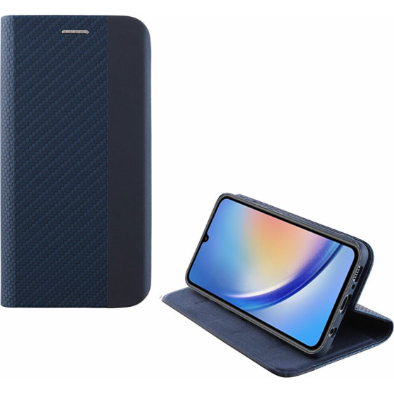 Idol 1991 ���� Samsung A34 5G A346 6.6'' Elite ANTI-Rfid Book Stand BLUE - (5205308330810)