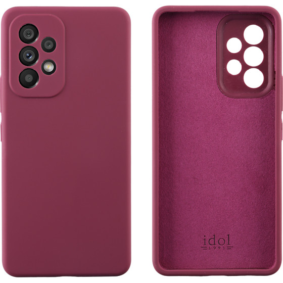 Idol 1991 ���� Samsung A53 5G A536 6.5'' Velvet Elite Tpu 4 Side Full Camera Protection BURGUNDY - (5205308314896)