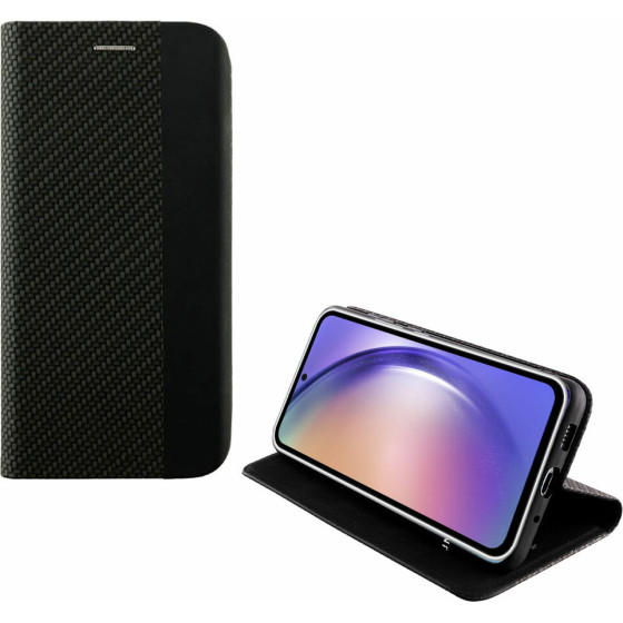 Idol 1991 ���� Samsung A54 5G A546 6.4'' Elite ANTI-Rfid Book Stand BLACK - (5205308330742)