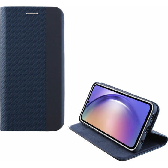 Idol 1991 ���� Samsung A54 5G A546 6.4'' Elite ANTI-Rfid Book Stand BLUE - (5205308330759)