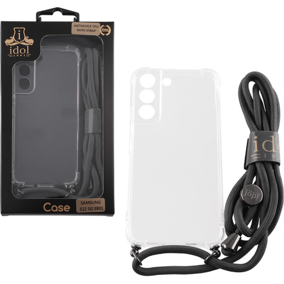 Idol 1991 ���� Samsung S22 5G S901 6.1'' Antishock Air Tpu With Strap Full Camera Protection ������� - (5205308314360)