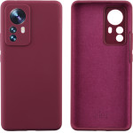 Idol 1991 ���� Xiaomi 12 Pro 6.73'' Velvet Elite Tpu 4 Side Full Camera Protection BURGUNDY - (5205308315190)