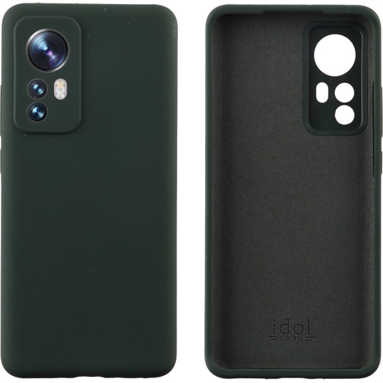 Idol 1991 ���� Xiaomi 12 Pro 6.73'' Velvet Elite Tpu 4 Side Full Camera Protection Dark GREEN - (5205308315053)