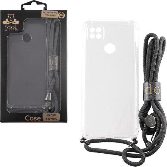 Idol 1991 ���� Xiaomi Redmi 9C 6.53'' Antishock Air Tpu With Strap Full Camera Protection ������� - (5205308316388)