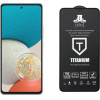 Idol 1991 Tempered Glass Samsung A53 A536 6.5'' 9H 0.25mm Titanium Semi Curved Full Glue BLACK - (5205308304491)