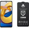 Idol 1991 Tempered Glass Xiaomi Poco M4 Pro 5G 6.6'' 9H 0.25mm Titanium Semi Curved Full Glue BLACK - (5205308304538)