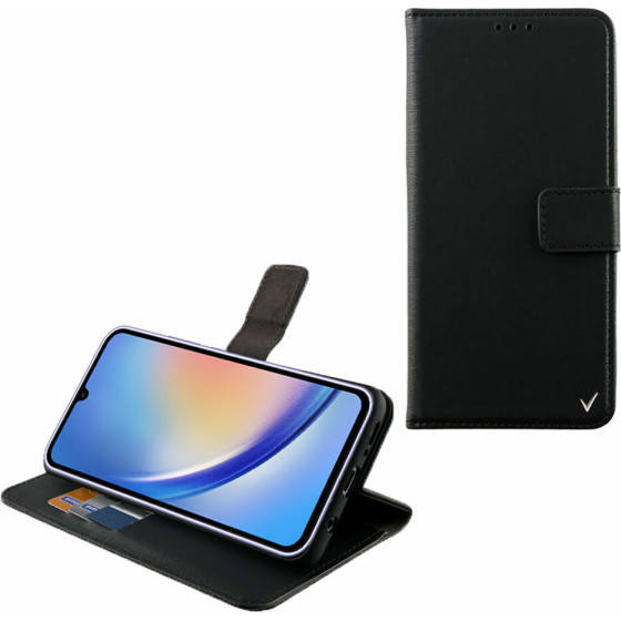 Volte-Tel ���� Samsung A34 5G A346 6.6'' Allure Magnet Book Stand Clip BLACK - (5205308330773)