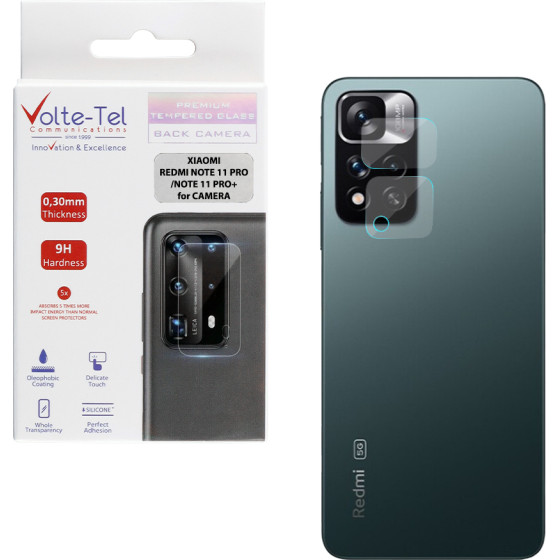 Volte-Tel Tempered Glass Xiaomi Redmi Note 11 PRO+ 6.67'' 9H 0.30mm For Camera Transparent 2 PCS - (5205308305634)