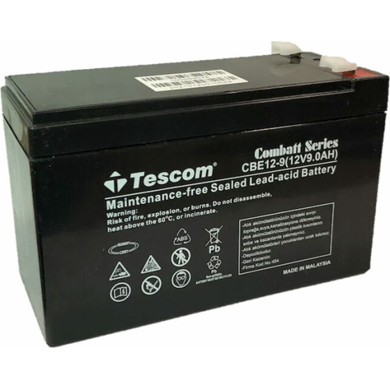 Tescom Batteries Combatt 12V 9AH - (BAT.0369)