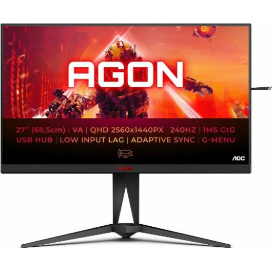 AOC Led Qhd Va 1MS 240Hz 27'' - (AG275QZN)