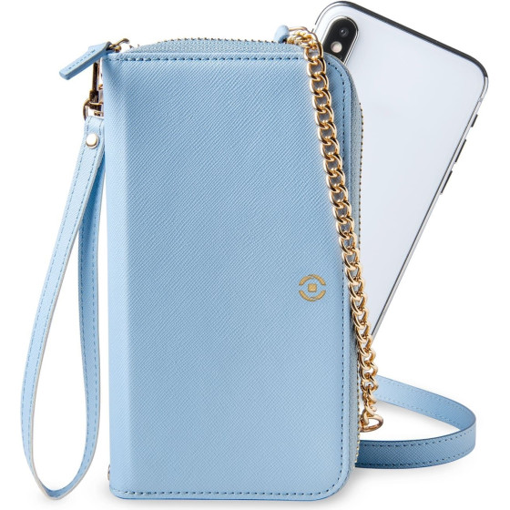 Celly ���� Wallet Clutch Venere ��� Smartphone �� ��������� ������� ��� 6 ���������� ����� ������� - (VENERELB)