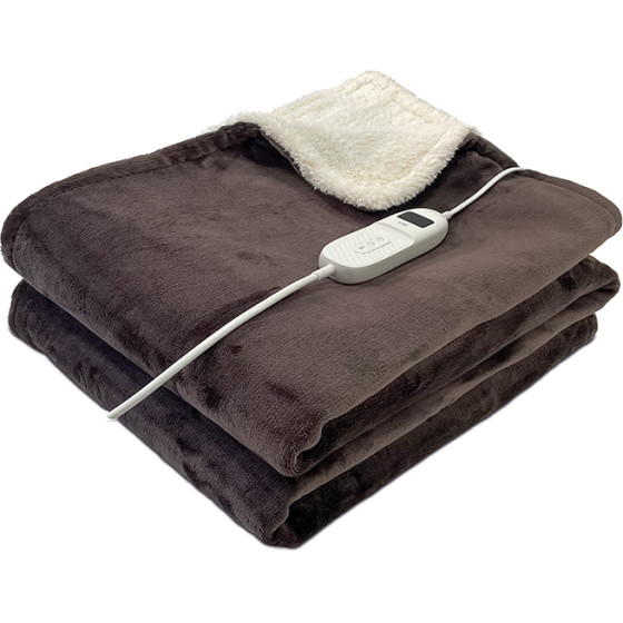 Life Cuddle Mocha Double 160W Electric Overblanket 180X130CM