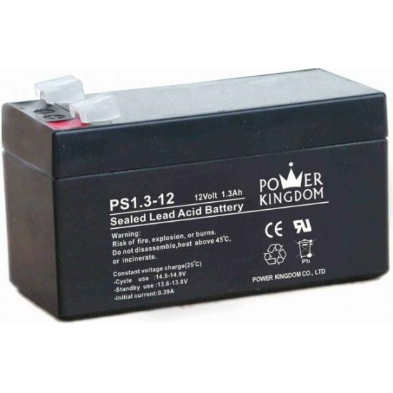 Power Kingdom Battery 12V 1.3AH - (PK-1213)