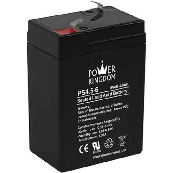 Power Kingdom Battery 6V 4.5AH - (PK-0645)