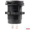 AMiO ����� �������� �� 2 ����� Usb 12/24V 3.0A �37mmX51mm Quick Charge 12/24V MOD-05 - (02855)