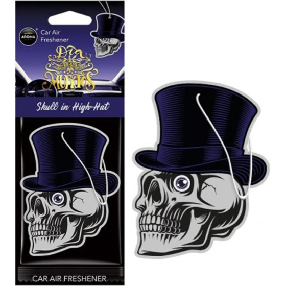 AMiO ��������� �������� Aroma Car Muertos Skull In Hat Black Oud �mio - 1 TEM. - (A10380)