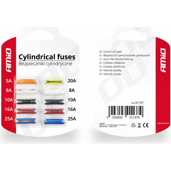 AMiO ��������� FUS-0 �������� �� ������� 1x5A/2x8A/2x10A/2x16A/1x20A/2x25A - 10 ���. - (01137)