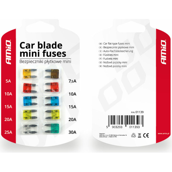 AMiO ��������� Mini �������� �� ������� 1x5A/1x7.5A/2x10A/2x15A/2x20A/1x25A/1x30A - 10 ���. - (01139)