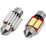 AMiO �������� ����������� 31mm 12/24V 2W 5600K 10LEd Canbus Festoon (�����) - 2 ���. - (01288)
